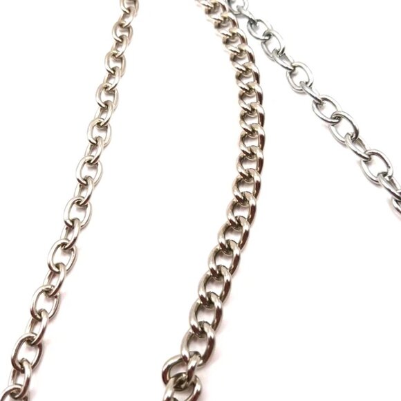 Double Layer Eye Evil Pants Or Wallet Silver Tone Chain 16" - Picture 9 of 10